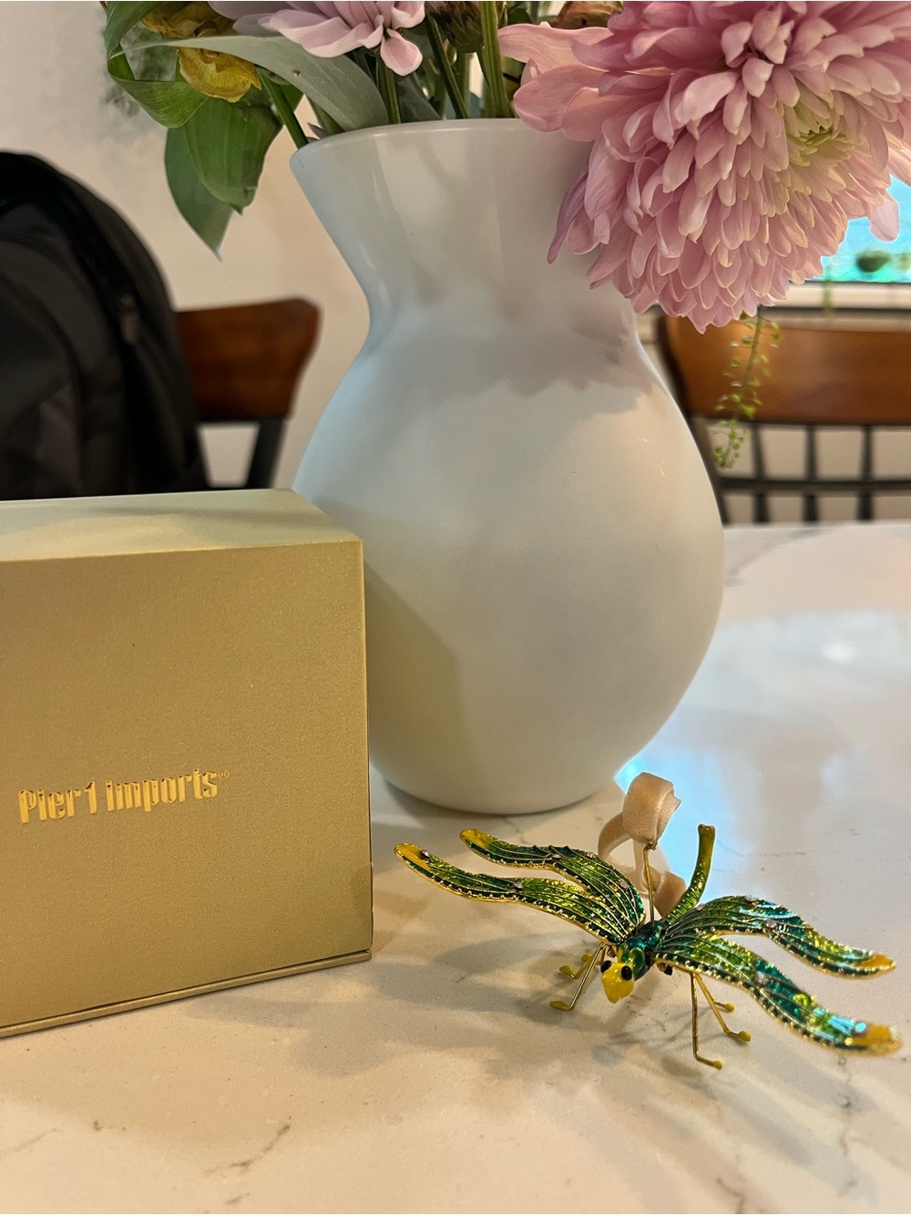 🐉 Pier 1 Cloisonné Dragonfly Ornament